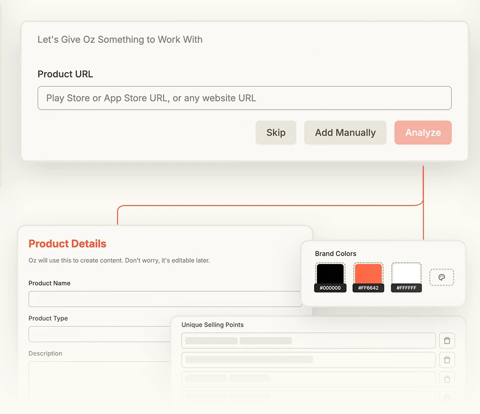 Add Your Product URL